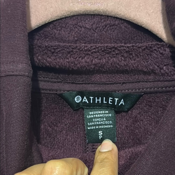 Athleta Cozy Karma Twist Neck Sweatshirt | Spiced Cabernet - Picture 4 of 6